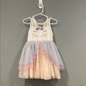 Zunie Multicolor Layered Tulle Dress
